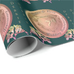 7:e Copper Fresia Medallion Bröllop-årsdagen Presentpapper<br><div class="desc">En underbar och romantisk,  hånfull hjärtmedallion som säger exakt vad du vill hedra deras giftermål på fantastiskt tryckt papper omslagning? Då kanske min ursprungliga hjärtegrafik med ditt vackra foto bara är sak!</div>