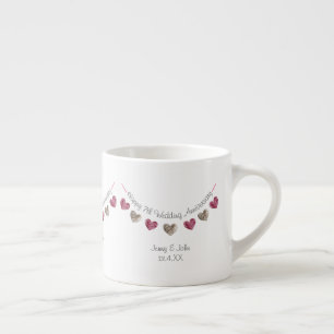 7:e (eller någon annan) Bröllop-årsdagen make & hu Espressomugg