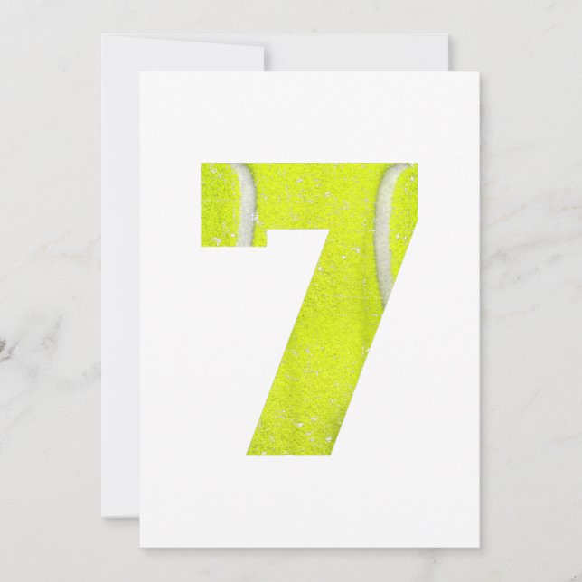 7:e födelsedag 2013 Tennis Boys Girls Kids sjunde Spara Datumet (Framsida)