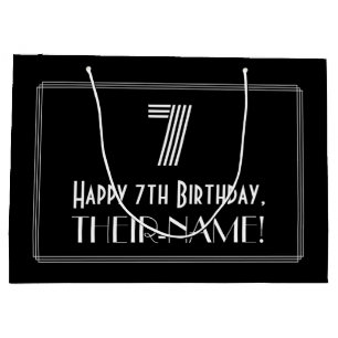 7:e födelsedag - Art Deco Inspired look ’7’ & Namn