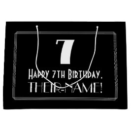 7:e födelsedag: Art Deco Inspired Stil "7", Namn