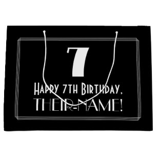 7:e födelsedag: Art Deco Inspired Stil "7", Namn