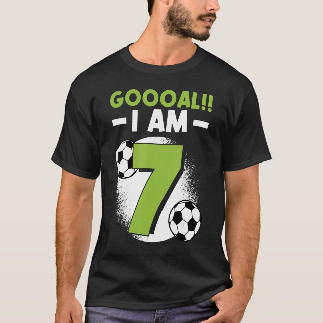 7:e födelsedag Födelsedagsfest 7 år T Shirt (Framsida)