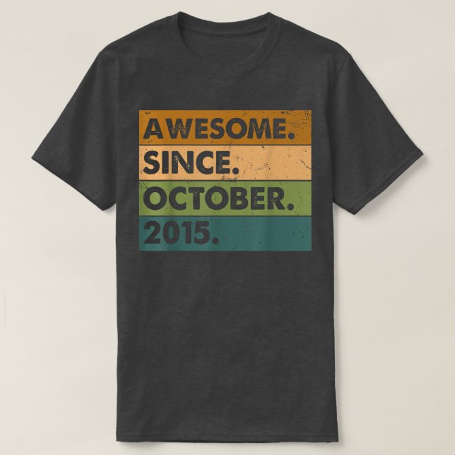 7:e födelsedag i Fantastisk sedan oktober 2015 7 å T Shirt (Design framsida)
