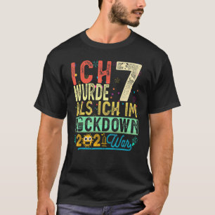 7:e födelsedag I var 7 Als Ich Im Lockdown Krig T Shirt
