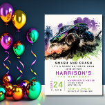 7:e födelsedag Monster Lastbil Smash Crash Boy Kid Inbjudningar<br><div class="desc">7:e födelsedagsmonster Lastbil Smash Crash Boy Kids inbjuden Inbjudan Printable Download Digital EVite har ett vattenfärgsmonster lastbil som kör genom smutsen med texten "Smash and Crash it's a monster lastbil bash" i det moderna typografiskript. Perfekt för barn firande sjunde födelsedagsfesten. Skicka i e-postmeddelandet eller ladda helt enkelt ned den digitala...</div>