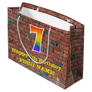 7:e födelsedag: Roligt, graffiti-Inspired Rainbow