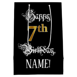 7:e-födelsedagen ~ Finare-skript; Faux Guld-titta;