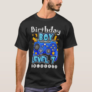 7:e-födelsedagskorgen för gift-spel nivå 7 olåst s t shirt