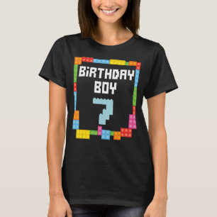 7:e-födelsedagstokens masterbyggare, 7 år gammalt t shirt