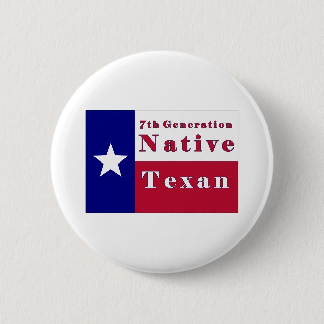 7:e Generation Native Texan Flagga Knapp (Framsida)