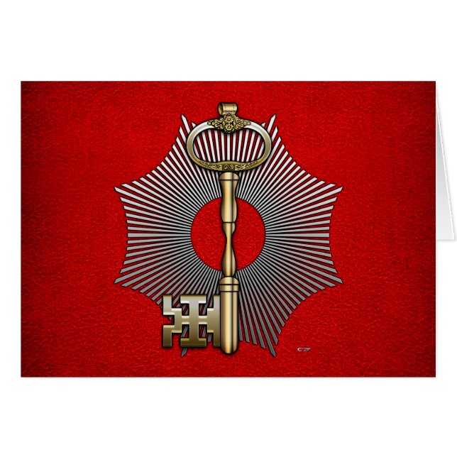 7:e grad: Provost och domare Hälsningskort (Framsidan Horizontal)