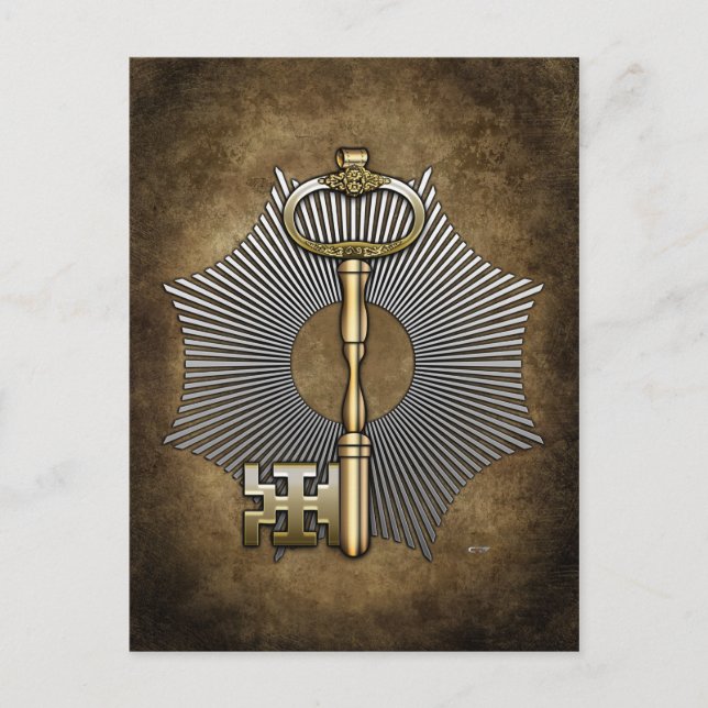 7:e grad: Provost och domare Vykort (Framsida)