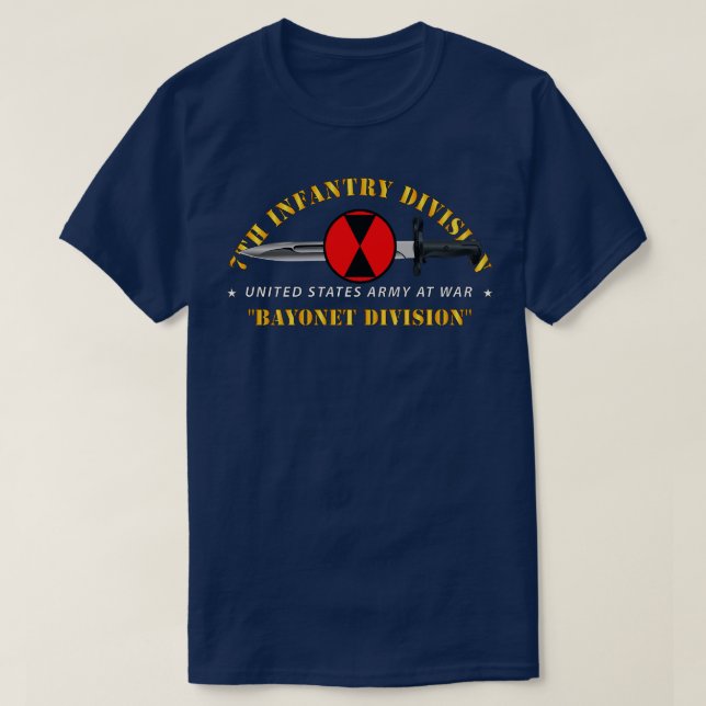 7:e Infantry Division Bayonet Division T Shirt (Design framsida)