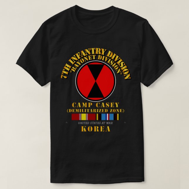7:e Infantry Division Korea Cp Casey w SVC T Shirt (Design framsida)
