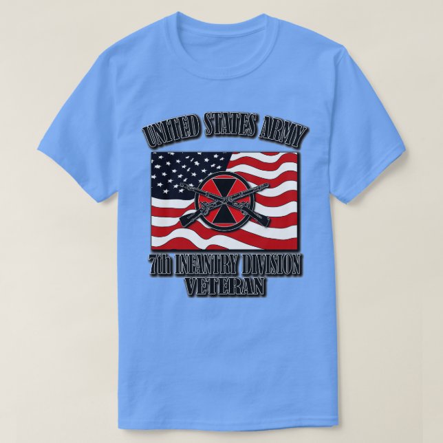 7:e Infantry Division Veteran 1 T Shirt (Design framsida)