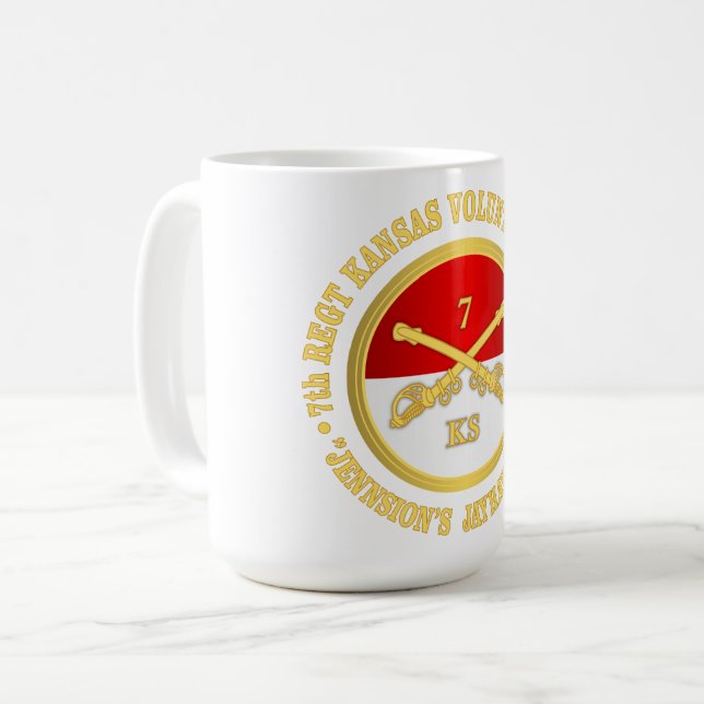 7:e Kansas Cavalry Kaffemugg (Framsida vänster)