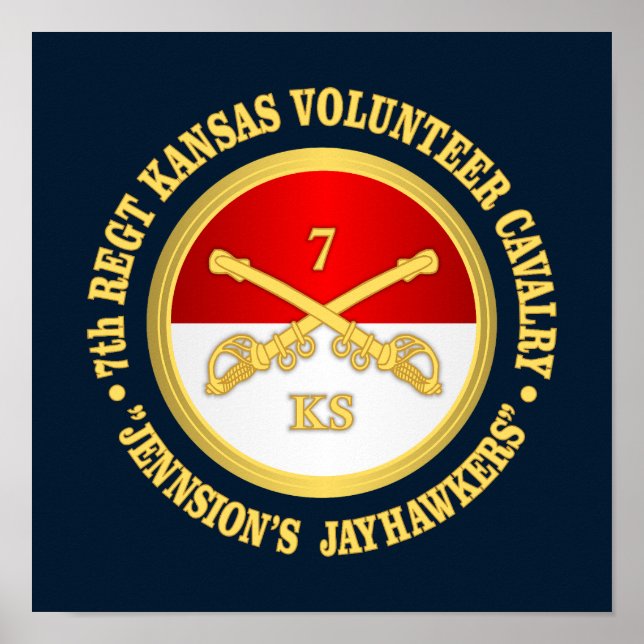 7:e Kansas Cavalry Poster (Framsidan)