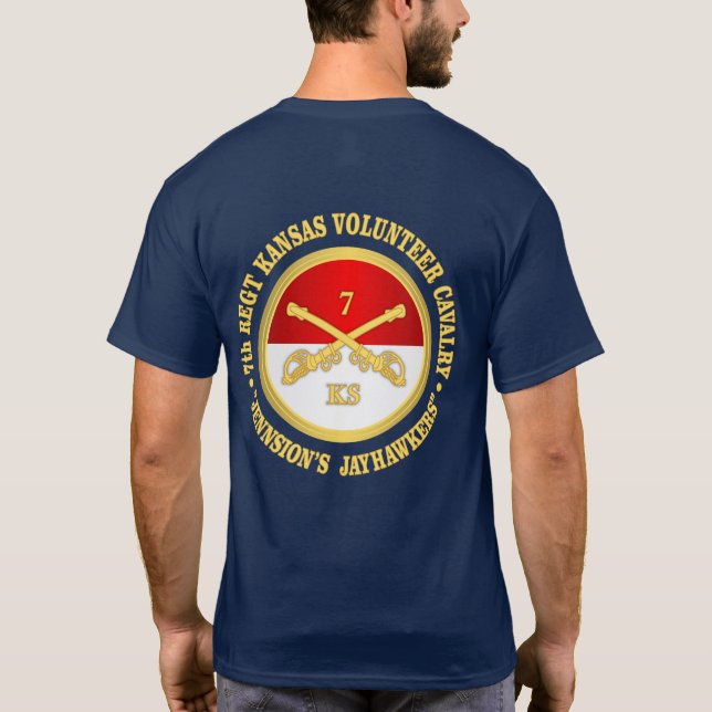 7:e Kansas Cavalry T-Shirt (Baksida)