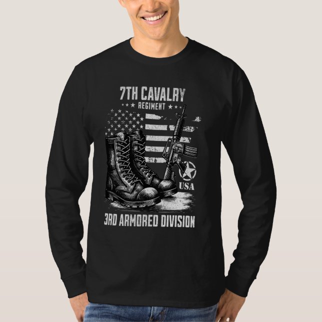 7:e Kavalriregim 3:e militära flygdivisionen T Shirt (Framsida)