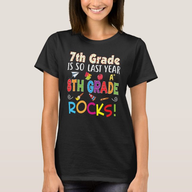 7:e Klass är alltså det åttonde Sten Back to schoo T Shirt (Framsida)