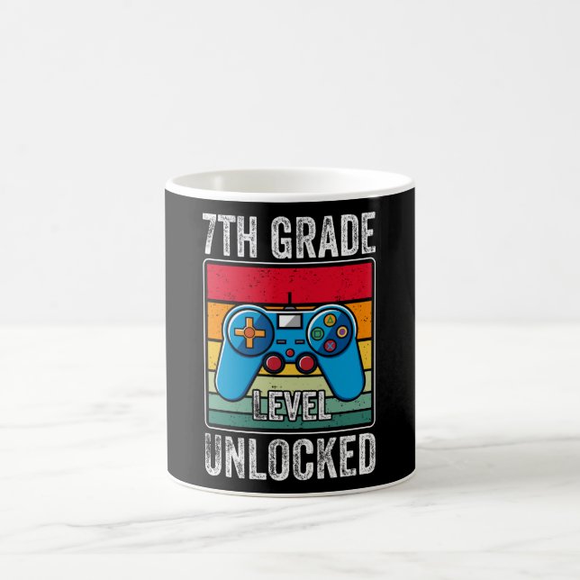 7:e klass Gamer Första skoldagen Barnpresent Kaffemugg (Center)