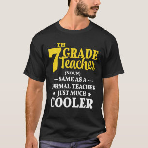 7:e Klass Lärare Definition T-shirt Funny School
