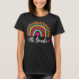 7:e Klass Lärare, Regny Rainbow Älskare tillbaka t Shirt