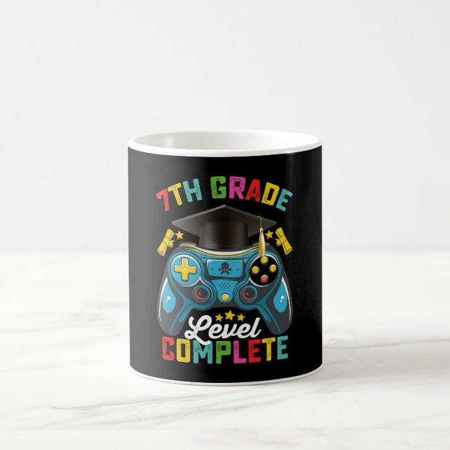 7:e klass nivå komplett examen spelande spelare kaffemugg (Center)