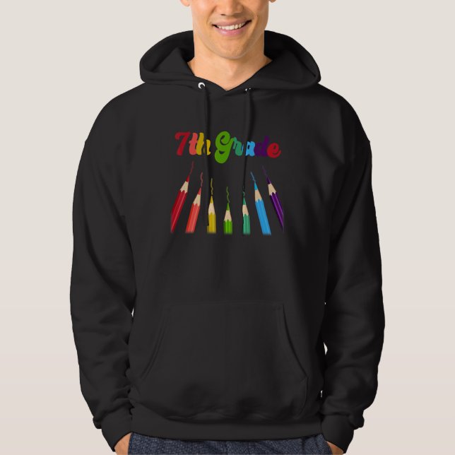 7:e Klass Squad Sjunde lärarteamet i Student Hoodie (Framsida)