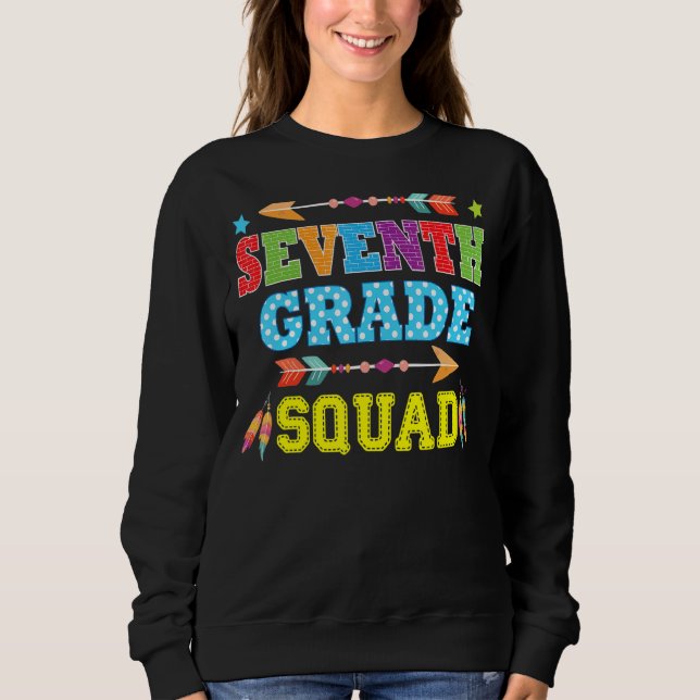 7:e Klass Squad Team Sten Sjunde graderingen tillb T Shirt (Framsida)