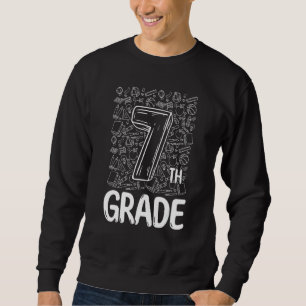 7:e klass typografiteam Sjunde klass åter till sko Lång Ärmad Tröja