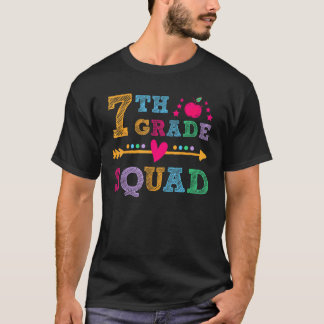 7:e klassens trupp lärare student tillbaka till sk t shirt