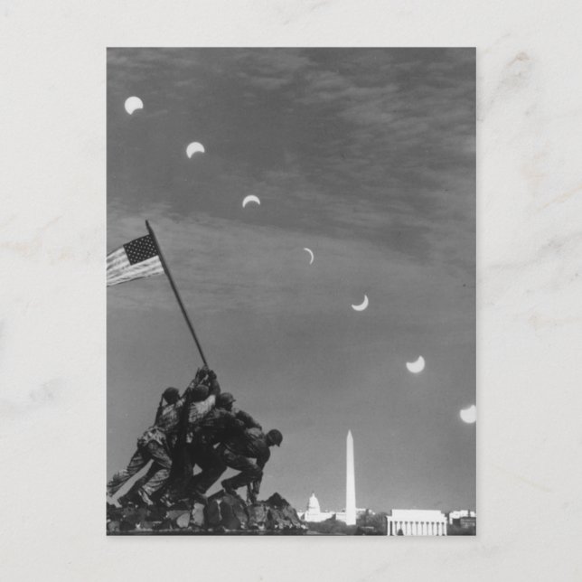 7:e mars 1970: Tio separata exponeringar Vykort (Framsida)