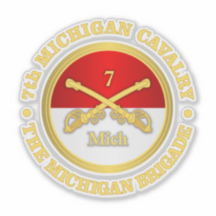 7:e Michigan Cavalry Klistermärken