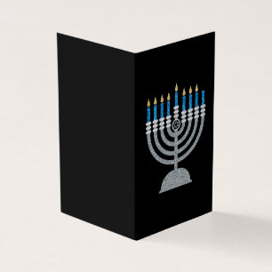 7:e Natten Hanukkah Glitter-kort 25 pk Kort