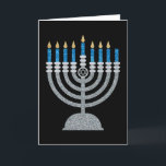 7:e Natten Hanukkah Glitter-kort Tack Kort<br><div class="desc">Hanukkah 2022 börjar på kvällen Söndag den 18 december och slutar på kvällen måndagen den 26 december</div>