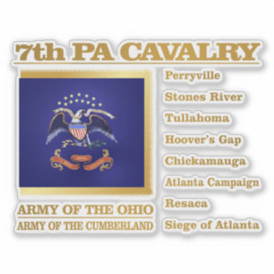 7:e PA Cavalry (BH) Klistermärken
