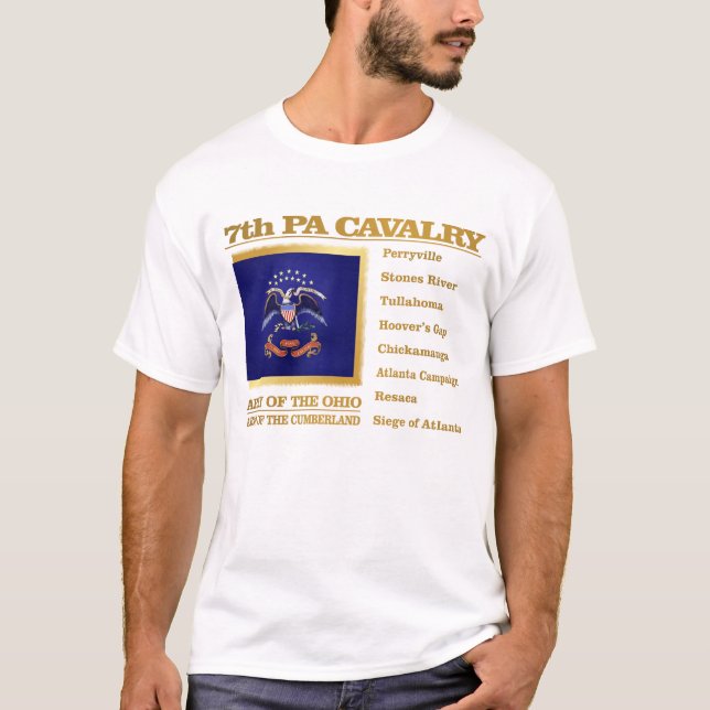 7:e PA Cavalry (BH) T Shirt (Framsida)