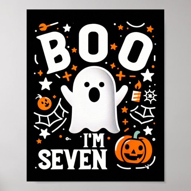 7:e, sju år gammal Boo, sju år! Hallowed Poster (Framsidan)