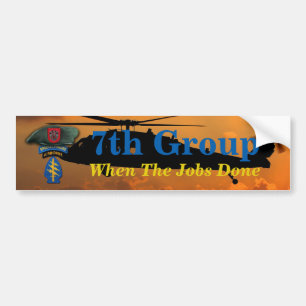 7:e Speciell Forces Grönt berets SF SFG SOF Vets Bildekal