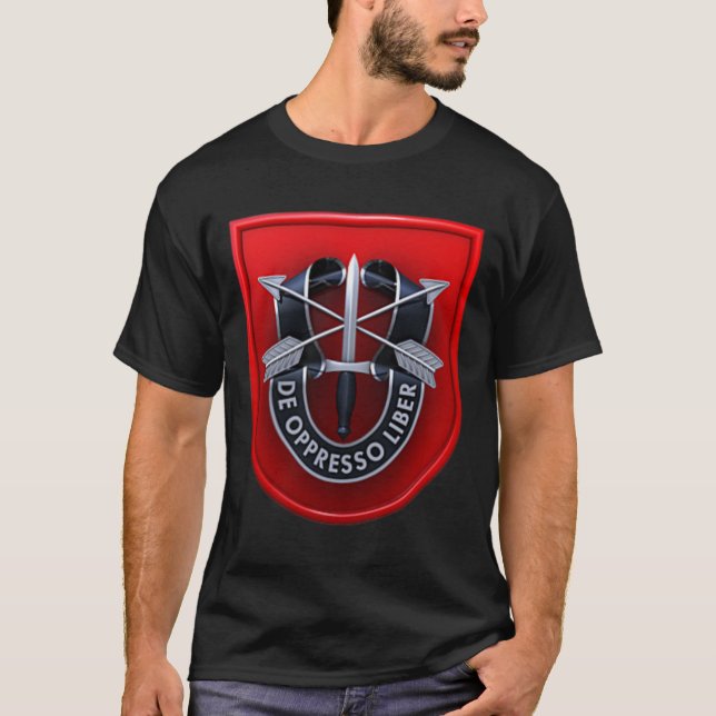 7:e Speciell Forces Group SFG Arméns militära vete T Shirt (Framsida)