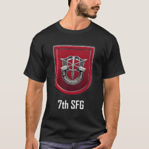 7:e Speciell Forces Sfg Beret Flash Unit Vapensköl T Shirt