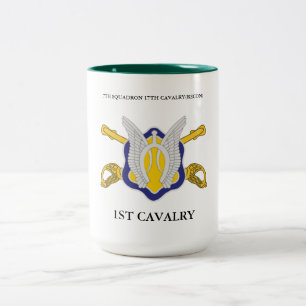 7:E SQUADRON 17 TH CAVALRY(RECON) 1ST CAVALRY Två-Tonad MUGG