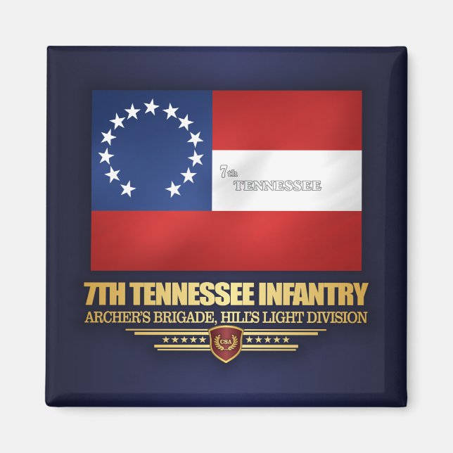 7:e Tennessee Infantry Magnet (Framsidan)