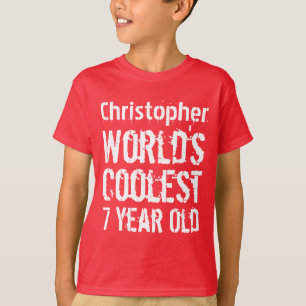 7:e, världens äldsta 7 år gamla RED 2 T-shirt