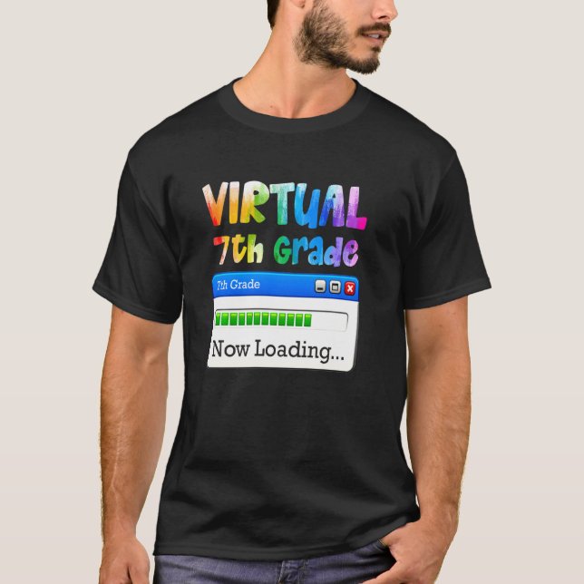 7:e Virtuella 7:e Klass som nu laddas tillbaka til T Shirt (Framsida)