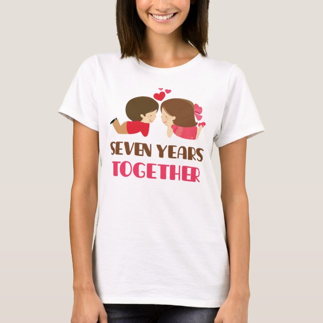 7:eårsdaggåva för henne t-shirt (Framsida)