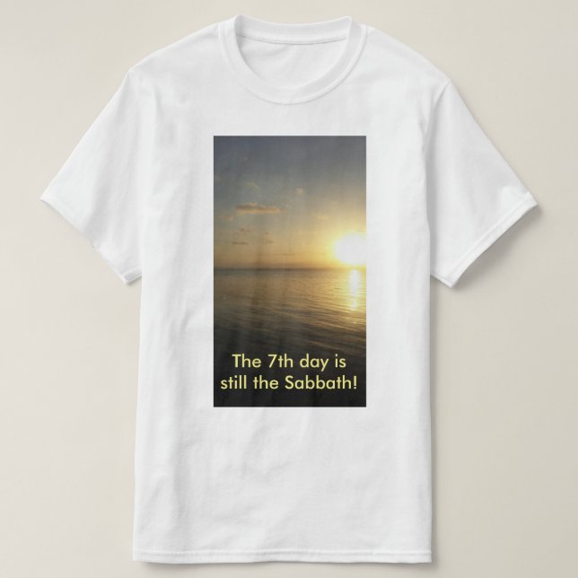 7:edagen är stilla sabbatT-tröja T Shirt (Design framsida)