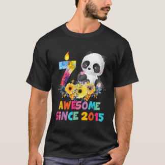 7 Fantastisk 2015 7:e Panda Unicorn T Shirt